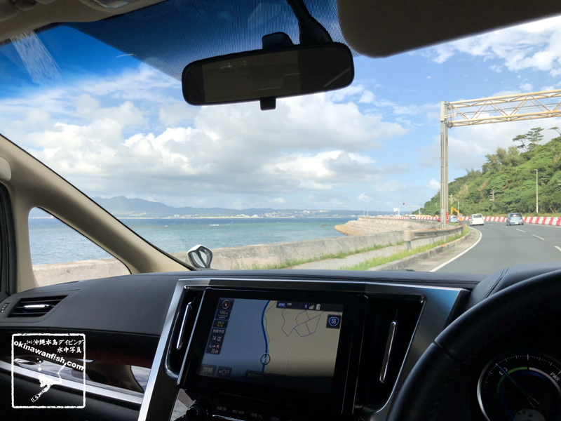 GoToトラベルキャンペーン 沖縄旅行 アルファードの車窓からの眺め