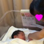 沖縄本島の産婦人科で撮影した新生児の写真
